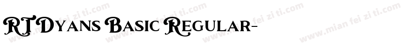 RT Dyans Basic Regular字体转换